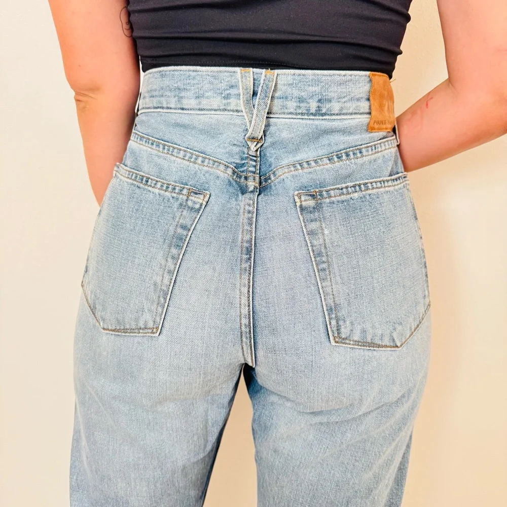 Point Sur Denim High-Rise Straight Jeans - Size 29 - Picture 8 of 15